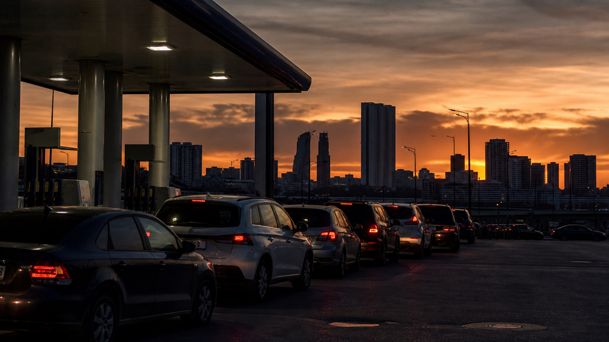 Дефицит бензина в Москве